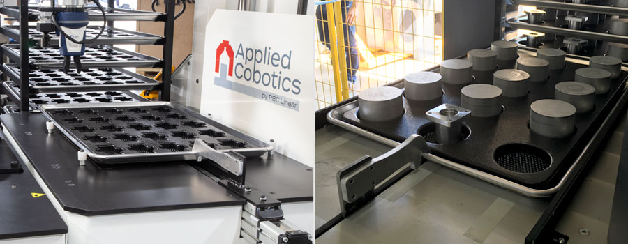 Features for the Automated Storage and Retrieval System (ASRS) system from Applied Cobotics